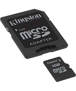 Kingston 1GB Micro SD Memory Card with Adapter  Overstock