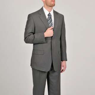 Acquaviva Mens Grey Italian Wool Suit  