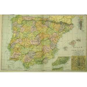  1901 Bacon World Spain Portugal Balearic Islands