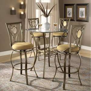   Brookside Oval 3 Piece Bar Height Bistro Table Set