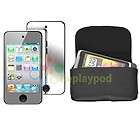  Leather Flip Case Cover Pouch w/Clip for Apple iPod Touch 4th Gen 