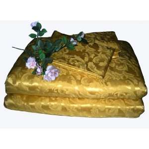 SilkNOW 100% Pure Silk Comforter Set King Golden Yellow 