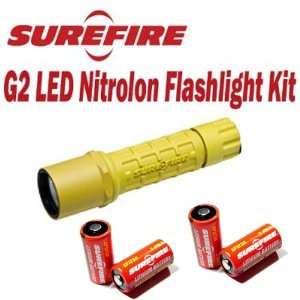   Nitrolon High Intensity LED Flashlight With Four 3V Lithium Batteries