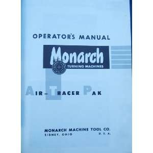  Monarch Air Tracer Pak Operators Manual Monarch Books