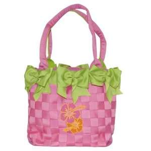  Life Woven 4100T HIB 323 Hibiscus Large Bow Bucket Purse 
