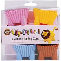    Cups Silly Critters Silicone Baking Cups (Pack of 4)  