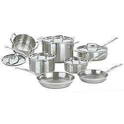   Multiclad Pro Stainless Steel 12 piece Cookware Set  