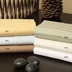 Egyptian Cotton 1500 Thread Count Striped Sheet Set  Overstock