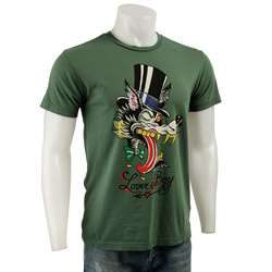 Ed Hardy Mens Lover Boy Wolf T shirt  Overstock