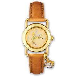Disney Childrens Tinker Bell Charm Leather Watch  Overstock