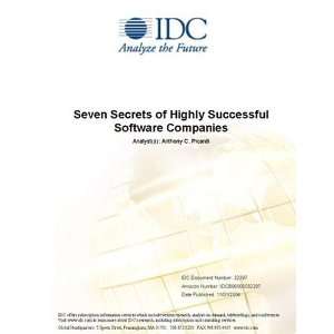   Highly Successful Software Companies IDC, Anthony C. Picardi Books