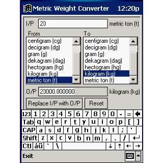 Metric Weight Converter Software
