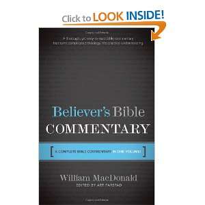  Believers Bible Commentary (9780840719720) William 