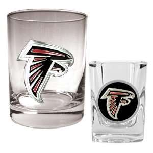  Atlanta Falcons Rocks Glass & Shot Glass Set   Primary 