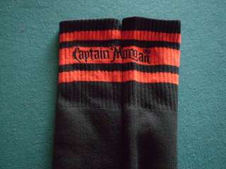 New** Captain Morgan Black Tube Socks  