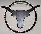 Set of 6 Rustic Longhorn Ring Wall Decorations