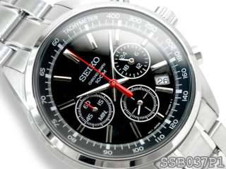 Latest 2012 NEW Seiko Chronograph Sports Tachymeter Mens Watch 