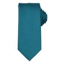 Gucci Mens Silk Teal Check Pattern Tie  
