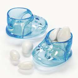 Lot of 6 Blue Baby Boy Shoe Container Shower Party Favor 887600809963 