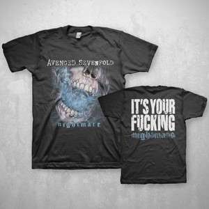 AVENGED SEVENFOLD Fxxxxing Nightmare T shirt NEW  