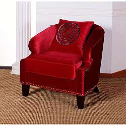 Velvet Contessa Club Chair Red  