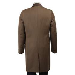 French Connection Mens Tweed Wool Coat  Overstock