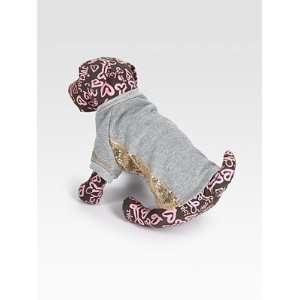   : Juicy Couture Sequined Fleece Dog Tee   Heather Grey: Pet Supplies
