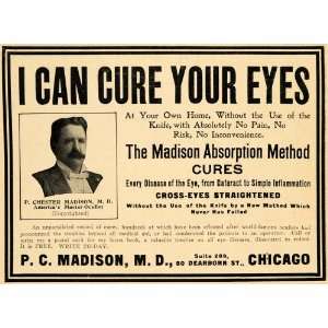   Absorption Method Eye Disease   Original Print Ad