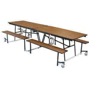  12ft Cafeteria Bench Unit with Particleboard Top by 