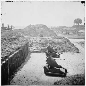   Reprint Charleston, S.C. Mortars inside Fort Moultrie
