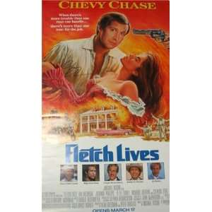  Chevy Chase Fletch Lives autographed Movie Poster 