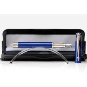 Parker IM Profile   Royal Blue CT Fountain Pen, Chrome Trims, Steel 