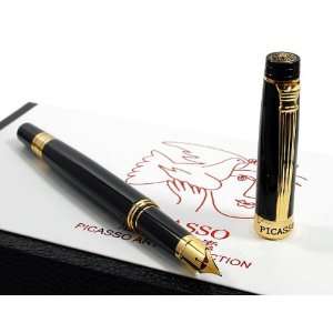 Black Lacquer Barrel Special Nib 22KGP Gold Dream Series Fountain Pen 