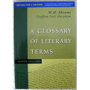  Abrams, M.H. (9781413033922) A Glossary Of Literary Terms Books