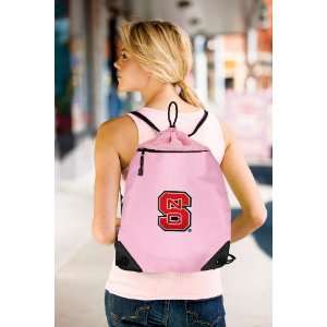  NC State Pink Drawstring Bag Backpack NC State Wolfpack OFFICIAL 