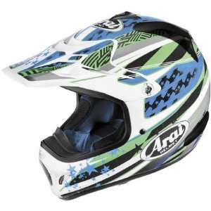 Arai Helmets VX Pro 3 Graphics Helmet, Multi Blue, Primary Color Blue 