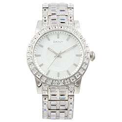 DKNY Womens Crystal encrusted Fashion Watch  Overstock