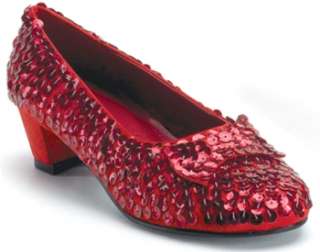 Kids Wizard of Oz Dorothy Ruby Slippers Red Shoes 885487042336  