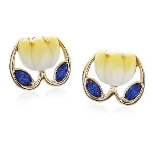  Franz Porcelain Jewelry Tulip Earrings