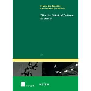  Effective Criminal Defence in Europe (Ius Commune 