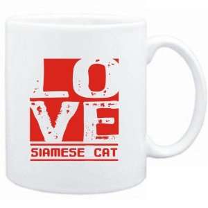  Mug White  LOVE Siamese  Cats