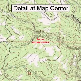   Topographic Quadrangle Map   Aurora, New Mexico (Folded/Waterproof