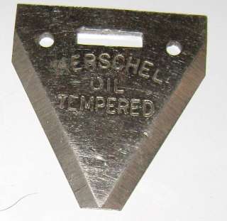 Herschel Oil Tempered Watch Fob, mower knifes sickles sections  