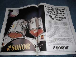 Sonor Drums   Force 3000 2 page Ad  