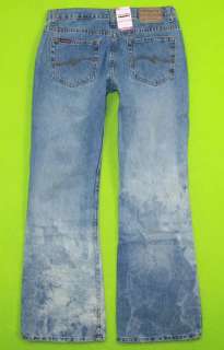 New Jordache sz 11 12 low rise bleached look jeans GF51  
