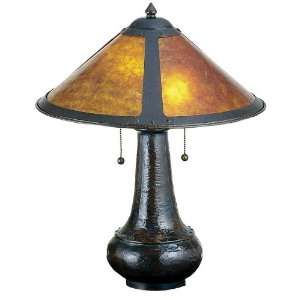  21H Van Erp Amber Mica Table Lamp: Home Improvement