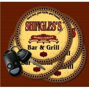  SHINGLES Family Name Bar & Grill Coasters Kitchen 