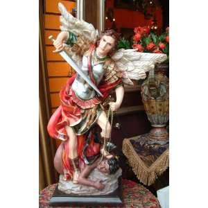  The Archangel St Michael Sculpture 24 1/2h. El Arcangel 
