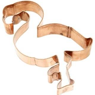 Old River Road Flamingo Shape Cookie Cutter, Copper