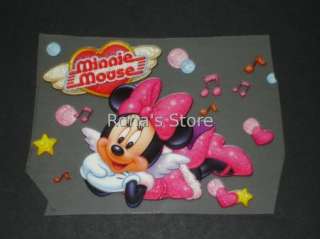 MINNIE MOUSE Iron On Patch Heat Transfer Motif Applique Decal Children 